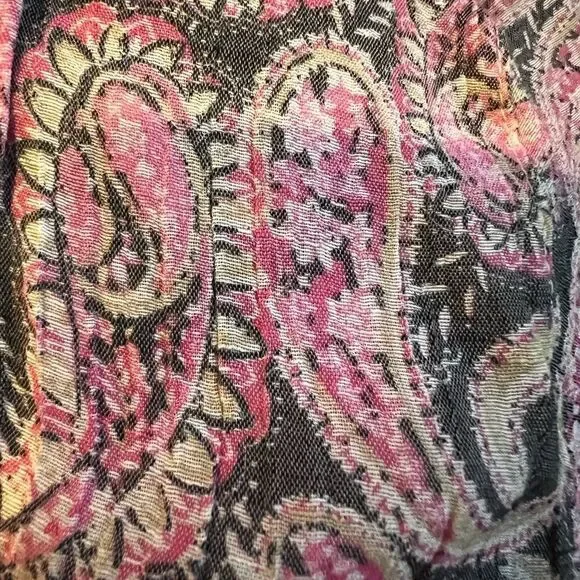 Ruby Red Large Paisley Blouse  Like New - Picture 7 of 7